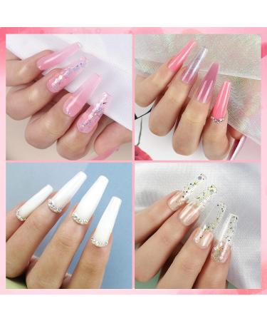 Coscelia Poly Nail Gel Kit with UV Light - 6pcs Poly Extension Gel, U V Gel Glitter Builder Nail Gel, Slip Solution, Quick Building, Strengthening Nail Enhancement Starter Kit - Color A5 - Buy Online on GoSupps.com