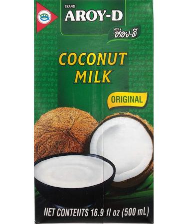 Aroy-D 100% Coconut Milk 16.9 fl oz (500ml) - Pack of 6 | Authentic Thai Coconut Milk - Buy Online on GoSupps.com