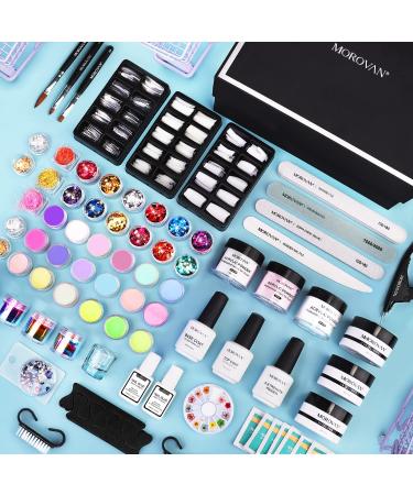 Morovan Glitter Acrylic Nail Kit - Professional Nail Extension Supplies for Beginners - Buy Online on GoSupps.com