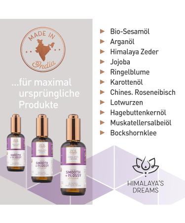  himalayasdreams Himalaya's Dreams Hair & Beard Oil 100ml with Handy Measuring Pipette - Vegan Natural Cosmetics with Argan Oil Organic Sesame Oil Jojoba Rosehip Seed Oil - Buy Online on GoSupps.com