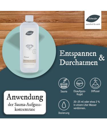 Saunabedarf Schneider Infusion Concentrate - 1000ml Sauna Infusion Diamond for Ultimate Relaxation - Buy Online on GoSupps.com