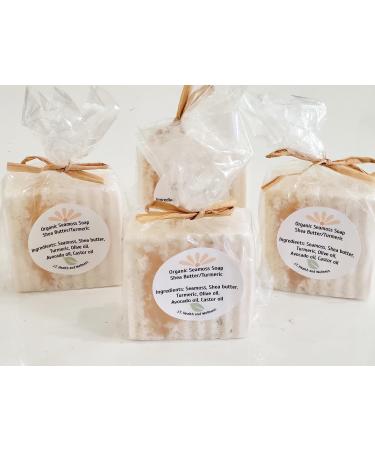 J.T. Health and Wellness Organic Sea Moss Shea Butter Turmeric Soap