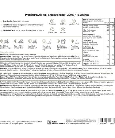 Protein Works High Protein Brownie Mix | Chocolate Fudgy 200g | Low Sugar - Buy Online on GoSupps.com