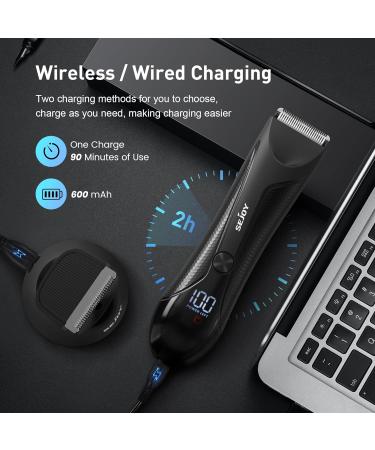 Premium Body Hair Trimmer for Men - Electric Razor for Pubic Armpits & Breasts with Charging Station - Buy Online on GoSupps.com