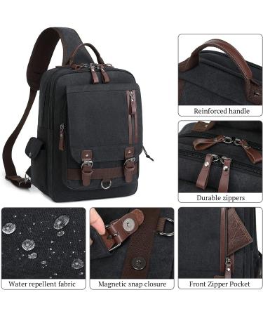 X-Large Army Green Canvas Crossbody Messenger Bag, Shoulder Sling Backpack for Travel - Buy Online on GoSupps.com