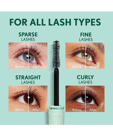 Covergirl Lash Blast Cleantopia Mascara 810 Black Brown - Volumizing, Smudge-Proof, Vegan Formula | 0.32oz - Buy Online on GoSupps.com