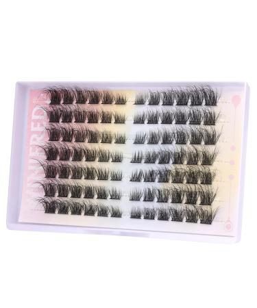 Fluffy Lash Clusters | Mink Cat Eye Eyelash Extensions | Thick Volume DIY Individual Lashes (8-14mm) by Winifred - Buy Online on GoSupps.com