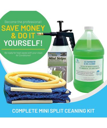 Complete Mini Split Cleaning Kit - Nu-Calgon Evap Pow r C Coil Cleaner & CleanAir Odour Treatment - Best for Up to 39 Inch Units - Buy Online on GoSupps.com