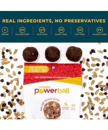 Protein Power Ball Healthy Snacks - Single Serving Packs - Gluten Free, Dairy Free, Vegan Energy Bites - Variety Pack 1.5 oz (6 Pack) - Buy Online on GoSupps.com