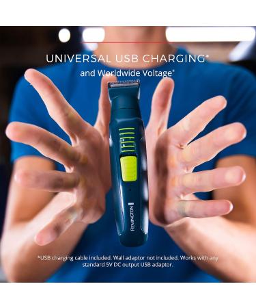 Remington Ultrastyle Rechargeable Total Grooming Kit PG6111 | 9 Piece Set in Teal Green - International Shipping Available - Buy Online on GoSupps.com