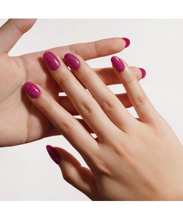 Bluesky Gel Nail Polish 10ml Viva Magenta - LVM05 Hot Pink Glitter Soak-Off Gel Polish for Manicure Professional Salon & Home Use Long Lasting Chip Resistant Requires Curing Under UV/LED Lamp - Buy Online on GoSupps.com