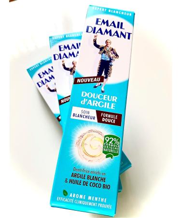 EMAIL DIAMANT Whitening Toothpaste with Organic Coconut Oil - 75ml Pack of 3 | International Shipping Available - Buy Online on GoSupps.com