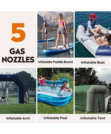 OutdoorMaster 20PSI High Pressure Electric Dolphin II Pump - Portable SUP Air Pump for Paddle Boards & Boats - Buy Online on GoSupps.com