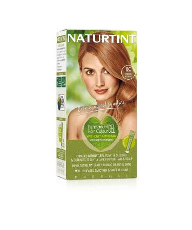 Naturtint 8C Copper Blonde Hair Colour - Ammonia-Free Vegan Formula - Buy Online on GoSupps.com