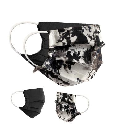 BAF Community Masks 2 Series Pack Set Unisex makeshift mask Wendbar Mundsprung Mask or nose protection turning mask with motif cotton bci washable unit size/black-15