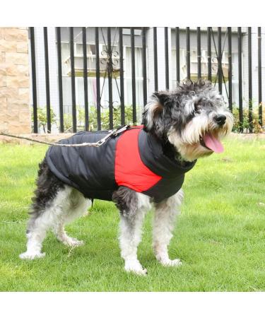Shinmax Waterproof Winter Dog Coat | Warm Jacket for Small Medium & Large Dogs | Padded Vest with Breast Protection | Ideal for Cold Weather & Puppies - XL Red - Buy Online on GoSupps.com