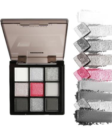 yves Smokey Eyeshadow Palette shimmering dark gray eyeshadow mimmetric black eyeshadow palettes 9 colors mixed colors pigmented heights long lasting for mascarad - Buy Online on GoSupps.com