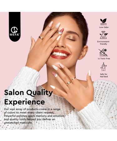 MEFA 35 Pcs Gel Nail Polish Set - 32 Colors All Seasons Kit with Base & Top Coat for DIY Nail Art | Perfect Gifts for Women & Girls - Buy Online on GoSupps.com