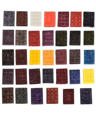 Gift2U DIY Candle Dye - Candle Wax Dye  Popular 34 Color Chocolate Shaped Wax Dyes for Candle Making  Soy Candle Color Dyes