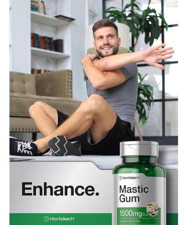 Mastic Gum Capsules 1500mg 100 Count Non-GMO & Gluten Free | Horbaach - Buy Online on GoSupps.com