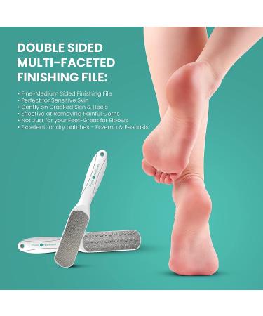 5 Piece Professional Pedicure Set for Softening and Removing Callused Skin Naturally - Includes Surgical Steel Tools and Tea Tree Epsom Salt Foot Soak - Buy Online on GoSupps.com