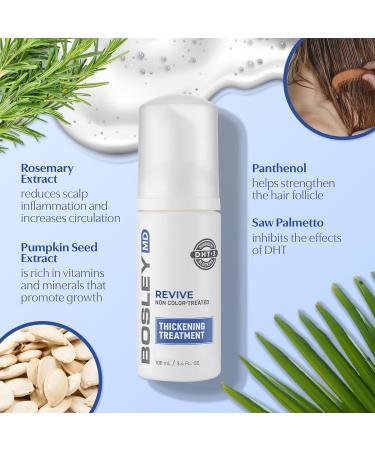 BosleyMD Thickening Treatment - Liquid Foaming Solution for Visibly Thinning Hair (3.4 oz) - Restore Volume & Confidence - Buy Online on GoSupps.com