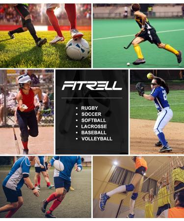 FITRELL Over-the-Calf Knee High Baseball Soccer Softball Socks (2 Pack) - Red - Medium - Buy Online on GoSupps.com