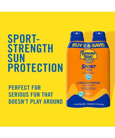 Hawaiian Tropic and Banana Boat Weightless Hydration Clear Spray Sunscreen SPF 15 and SPF 30 Twin Packs 6oz each - Buy Online on GoSupps.com