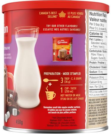 Carnation Hot Chocolate Marshmallow Canister 450g 6-Pack - Buy Online on GoSupps.com