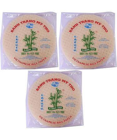  Bamboo Tree Pack of 3 rolls of round Vietnamese rice paper 22 cm 340 g - Buy Online on GoSupps.com