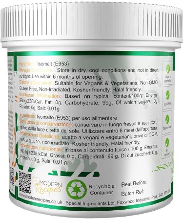 Special Ingredients Isomalt 1kg - Premium Quality Non GMO Refined Sweetener - Buy Online on GoSupps.com