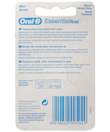 Buy Oral-B Mint Essential Waxed Dental Floss (Pack of 6) - International Shipping Available - Buy Online on GoSupps.com