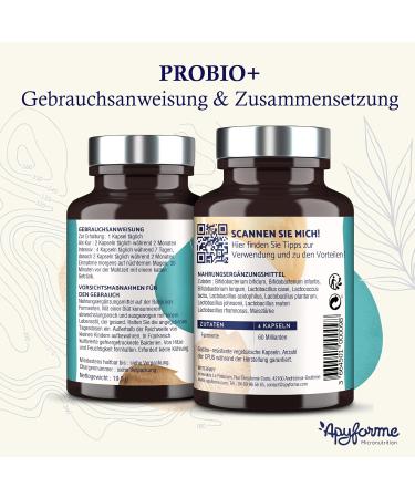 Apyforme Probiotics - 60 Billion KBE/Day | 10 Exclusive Gut Health Tribes | 60 Gastrointestinal-Resistant Capsules for Intestinal Renovation - Buy Online on GoSupps.com