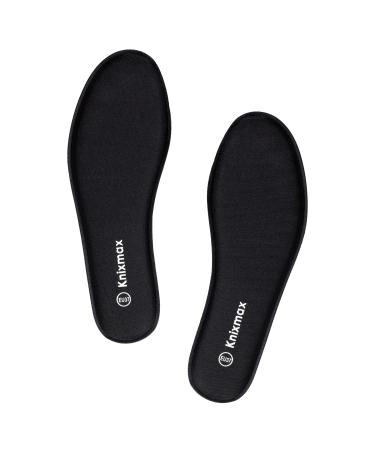 Knixmax Memory Foam Shoe Inserts for Women, Replacement Shoe Insoles for Sneakers Loafers Slippers Sport Shoes Work Boots, Comfort Cushioning Innersoles Shoe Liners Black EU 39 8 Women/6 Men 1: 8mm-black