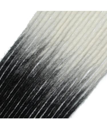 Handmade 24 Inch Thin 0.6cm Synthetic Dreadlock Extensions - 20 Strands Crochet Hair for Hip-Hop Style - Soft Dreads in Two Colors (White) - Buy Online on GoSupps.com