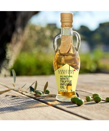 Sabatino White Truffle Olive Oil - 8.4 fl oz: Premium Quality Truffle Infused Oil - Buy Online on GoSupps.com