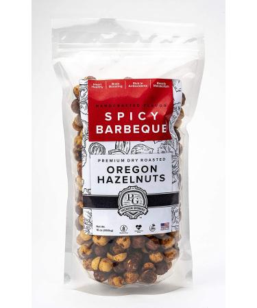 Premium Oregon Farm To Table Dry Roasted Spicy BBQ Hazelnuts - 1 LB | Kosher Certified - Buy Online on GoSupps.com