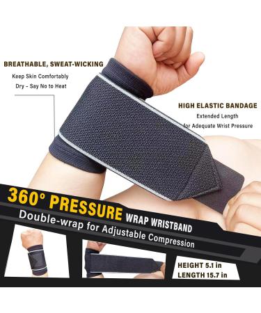 CXML&DASHE Carpal Tunnel Wrist Brace & Compression Sleeve - Pain Relief & Support for Tennis Fitness & Weight Lifting (Orange - Buy Online on GoSupps.com