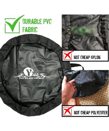 Yus Surf Changing Mat | Waterproof Foldable Wetsuit Mat (DryBag) | Surf Gift - Keep Your Car Clean | Durable Black Mat - Buy Online on GoSupps.com