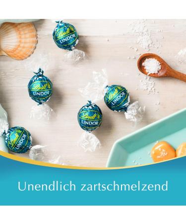 Lindt Lindor Caramel & Salt Chocolate Balls - 137g Bag | Whole Milk Chocolate with Melting Filling | Perfect Praline Gift - Buy Online on GoSupps.com