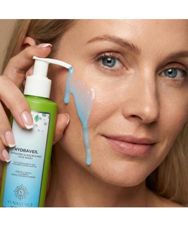 Yunasence HYDRAVEIL Hydrating and Nourishing Face Wash with Ceramides & Silk 6oz. For Sensitive Reactive Skin and Eyes. Super Gentle Skin Barrier Support. - Buy Online on GoSupps.com