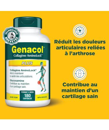 Genacol Glucosamine and Collagen Supplement | Support Joint Health and Helps Relieve Joint Pain in Hips Shoulders Ankles and Knees |GENACOL PLUS 180 Capsules 180 count (Pack of 1) - Buy Online on GoSupps.com