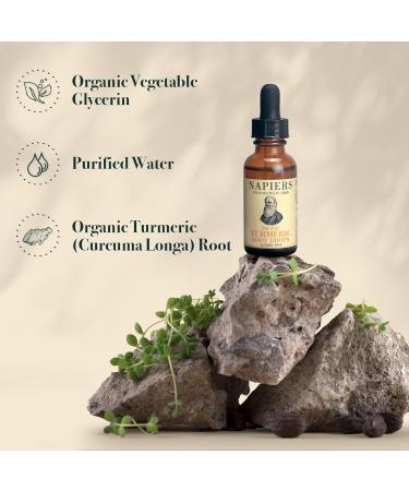 Napiers Organic Turmeric Root Tincture Drops - Alcohol-Free Herbal Supplement 30ml - Buy Online on GoSupps.com