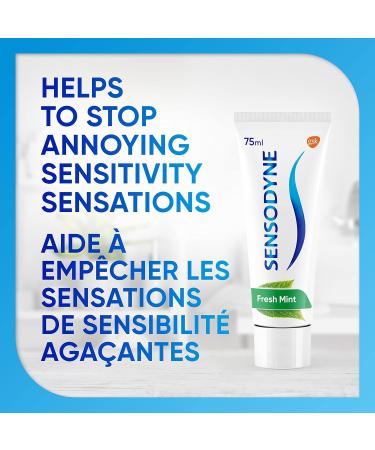 Sensodyne Daily Sensitive Toothpaste Lasting Sensitivty and Cavity Protection Fresh Mint 135 mL (Packaging May Vary) 135 ml (Pack of 1) - Buy Online on GoSupps.com