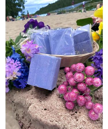 EDMIS Organic Natural Blueberry Soap Set - 4 Handmade Chemical-Free Bar Soaps - Buy Online on GoSupps.com