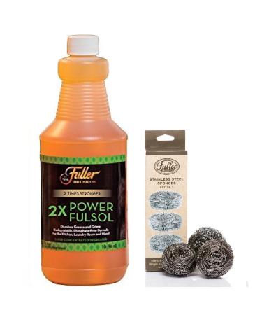 Fuller Brush Fulsol 2X Power Degreaser Kit with Stainless Steel Sponges