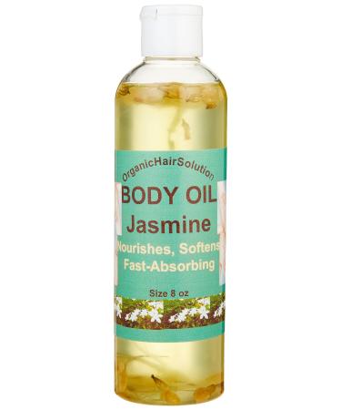 Organic Hair Solution- NOURISHING BODY OIL WITH (Jasmine)-Plant-based Formula Dry Skin Moisturizer & Hydrating Body Massage Oil for Radiant & Healthy Glow Nourishing After Shower-For All skin