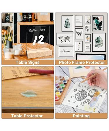 Enoin 12x16 Inch Clear Acrylic/Plexiglass Sheet 0.060 Thick - 2 Pack | Transparent Panel for DIY Projects, Picture Frames, Art Crafts - Buy Online on GoSupps.com