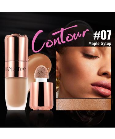  Beliky Girl Liquid makeup contour stick face contour cream with pillow applicator long-lasting natural matte creamy tan contour #Maple Sytup - Buy Online on GoSupps.com