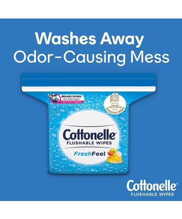 Cottonelle FreshFeel Flushable Adult Wet Wipes - 672 Total Wipes (4 Refill Packs) - Buy Online on GoSupps.com